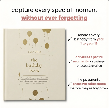 Birthday Memory Book - Baby Journal