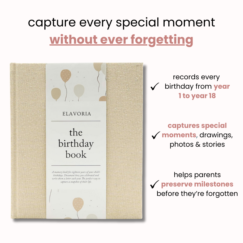 Birthday Memory Book - Baby Journal