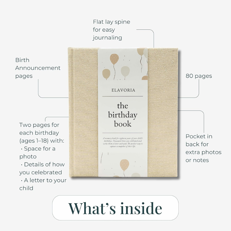 Birthday Memory Book - Baby Journal
