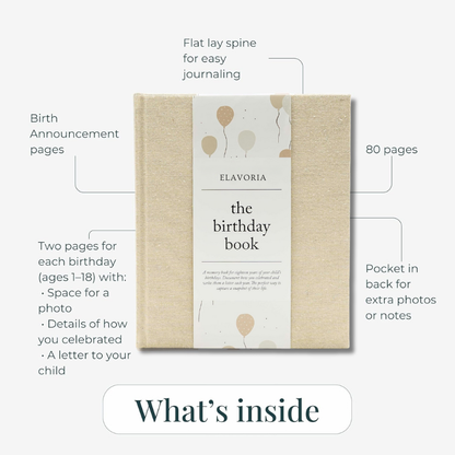 Birthday Memory Book - Baby Journal